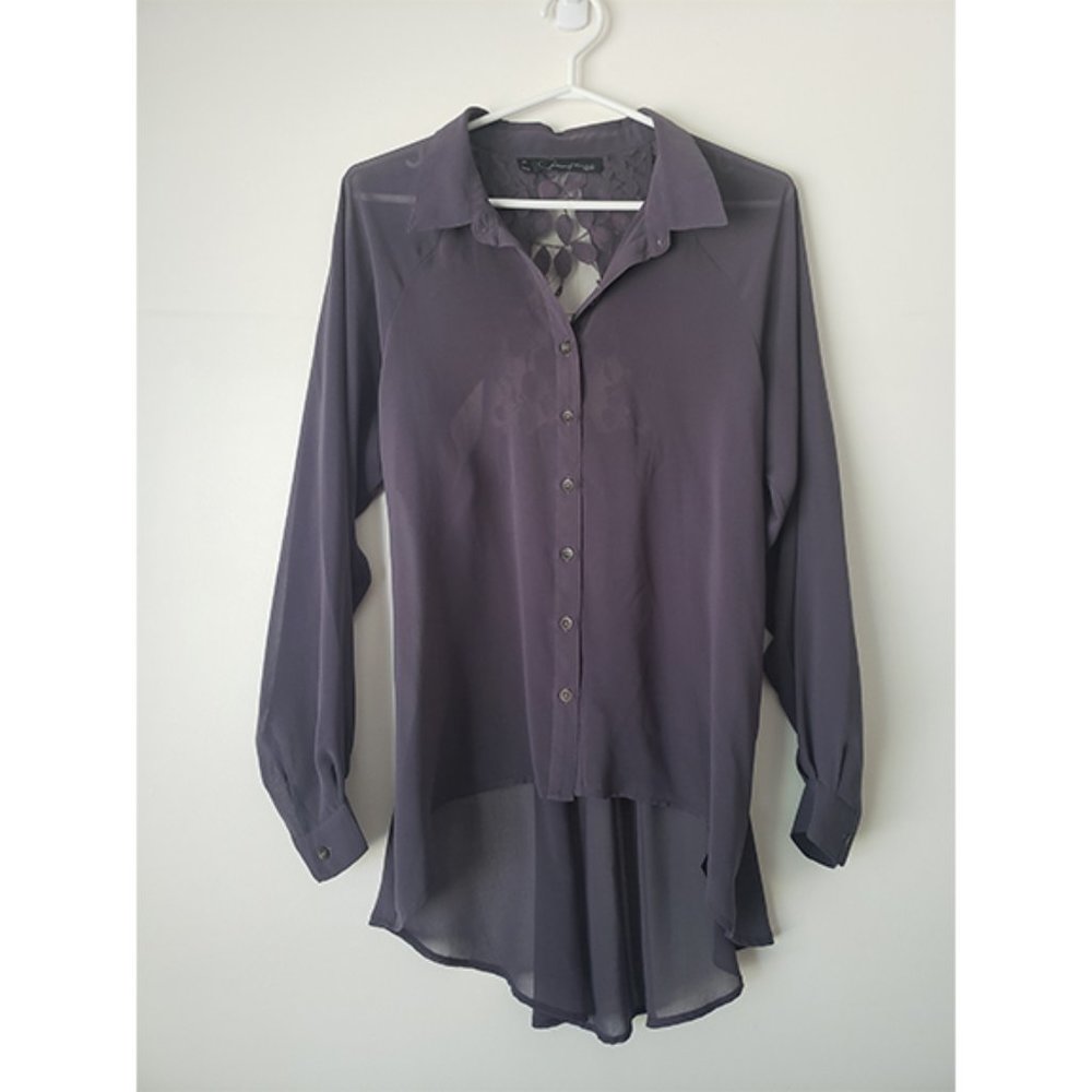 Patterson J Kincaid Lilly lace chiffon blouse